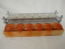 Pier1 / Pier1 Imports Tealight & Harvest Spice Votive Candle Lot w/ Metal Stand