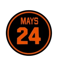 Willie Mays 24 Vinyl Decal Sticker Memorial San Francisco Giants baseball 