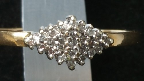 Brillantring 0,25 ct. W - SI - P Diamanten 585 /14k Gold Ring Altgold neuwertig - Bild 2 von 17