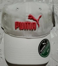 PUMA Evercat Adjustable White Daddio Cap Youth Size Pre Curved Bill Relaxed Fit