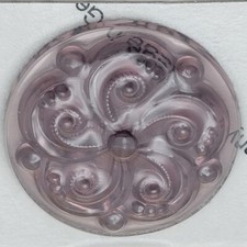 Amethyst Swirl 35mm Glass Jewel From Germany Focal Stained Glass Supplies