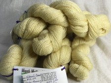 2 ply sport natural creme wool yarn for knit crochet weaving fiber arts
