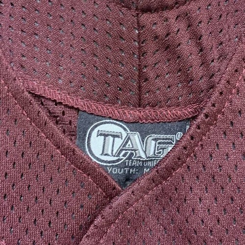 2 New Tag Team Uniform Youth Medium Button Down Sports Mesh Short Sleeve Jerseys - Picture 4 of 5