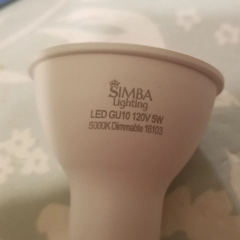 [6 Pack] Simba Lighting® LED GU10 5W Non-Dimmable 50W Replacement Bulb 5000K - Image 2 of 4