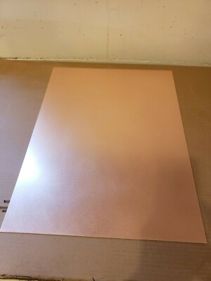 1 pc  Double Sided Copper Clad Laminate PCB  FR-4, .060, 18 x 24, 3 oz.