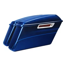 Hard Saddlebags Fit For Harley Touring Road King Glide 2014-2024 Superior Blue
