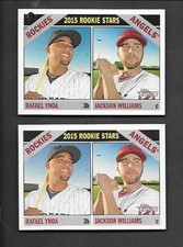 RAFAEL YNOA / JACKSON WILLIAMS 2015 TOPPS HERITAGE PRINTING ERROR #306