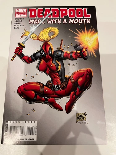 Deadpool Merc with a Mouth #7, Liefeld Variant 2nd Print , FIRST LADY DEADPOOL