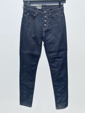 ALLSAINTS Button Mast Fit Womens 25 Dark Wash Jeans New With Tags Button Fly