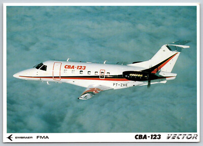 Vector CBA-123 FMA Embraer Aircraft Plane Postcard