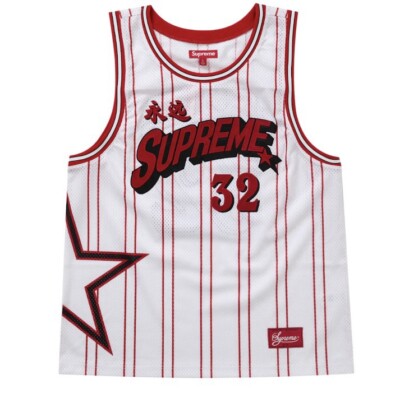 最安】Supreme Star かさばり Basketball Jersey Black