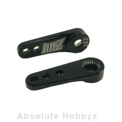 AHZ Aluminum Machined Single Arm Servo Horn Black (23T-KO/JR/Airtronics) (1)