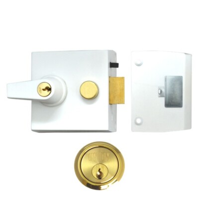 Union Auto Deadlocking Nachtriegel mit Zylinder - Hochsicherheit (Made in England)