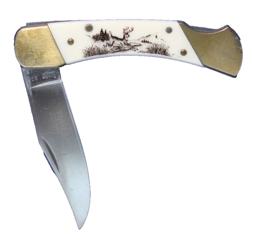 Navaja Colonial Blanco cuchillos plegables de colección