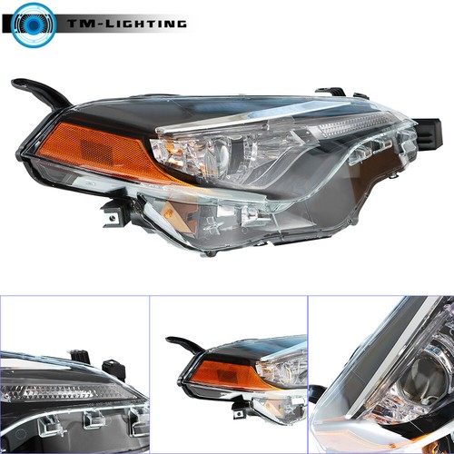 Headlight For 2017 2018 2019 Toyota Corolla CE LE L Halogen Headlamp Right Side - Picture 7 of 8