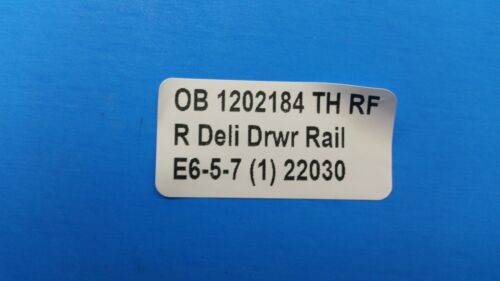 OB 1202184 Thermador Refrigerator Right Deli Drawer Rail; E6-5-7 - Picture 2 of 2