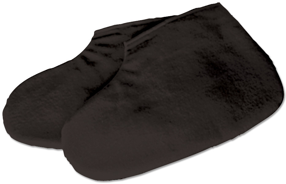 Paraffin Wax Pedicure Feet Booties Protectors Black Cotton Gloves Spa