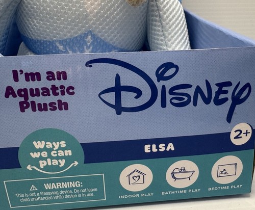 Wahu Medium Aqua Pals Disney Frozen Elsa Plush Water Toy ~ Aquatic Plush ~ New - Picture 7 of 12