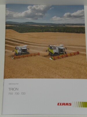  Claas Trion 750, 730, 720 Combine Harvester Brochure from 07/2021 (MD 146)