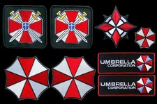 Resident Evil Umbrella CORPORATION Costume Full Set of 8 patches 8 pc patch