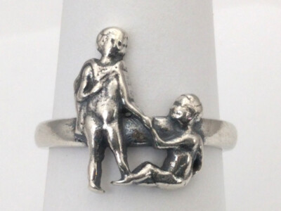 Melusine massiv 925 Sterling Silber Zwilling Zwilling Sternzeichen Geburtstag Geschenk Ring