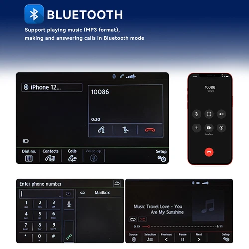 6.5" NONAME RCD360PRO 187B Für VW SKODA Grün Licht CarPlay Android Auto Radio - Bild 18 von 18