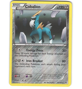 Pokemon 2011 Light Play Cobalion Noble Victories REVERSE 84/101 Card