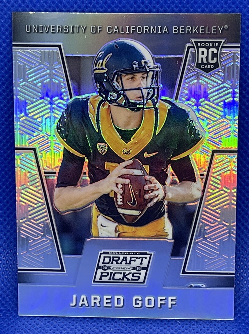 JARED GOFF 2016 Panini Silver Prizm Draft pick Card #102 Rookie Rc DETROIT LIONS
