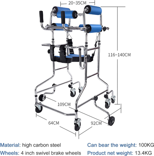 Adult Walker for Seniors Hemiplegia Rehabilitation Standing Frame Anti Recline