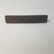 Challenger Dash Emblem Badge Decal Clip On Dashboard Brown