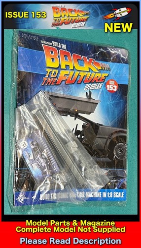 Eaglemoss Build The DeLorean Back To The Future Issue 153 Magazine & Model Parts - Picture 1 of 3