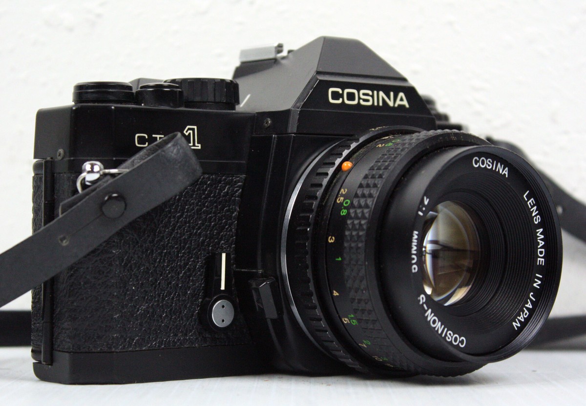 COSINA CT-1 Film Camera w/ Lens Cosinon-S 50mm f/2, Gemini 35