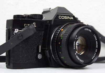 COSINA CT-1 Film Camera w/ Lens Cosinon-S 50mm f/2, Gemini 35