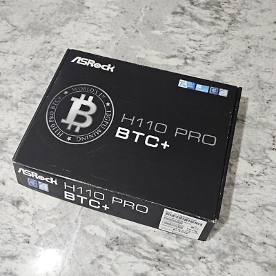 MOBO + CPU COMBO - ASRock H110 Pro BTC+ motherboard  With Intel G3950 3.0Ghz