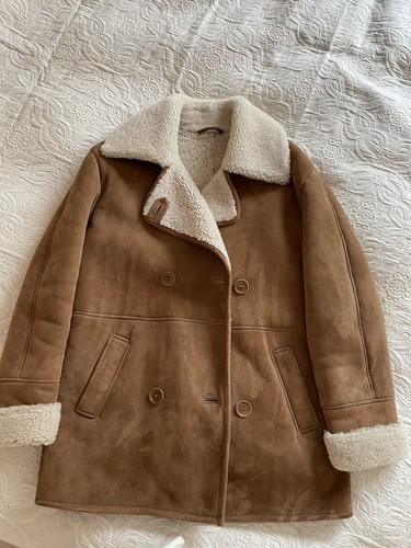 The Kooples double breasted shearling coat