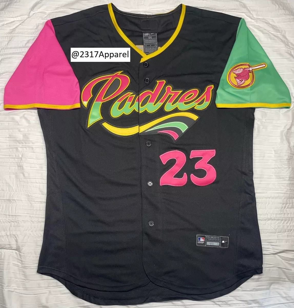 pink padres jersey