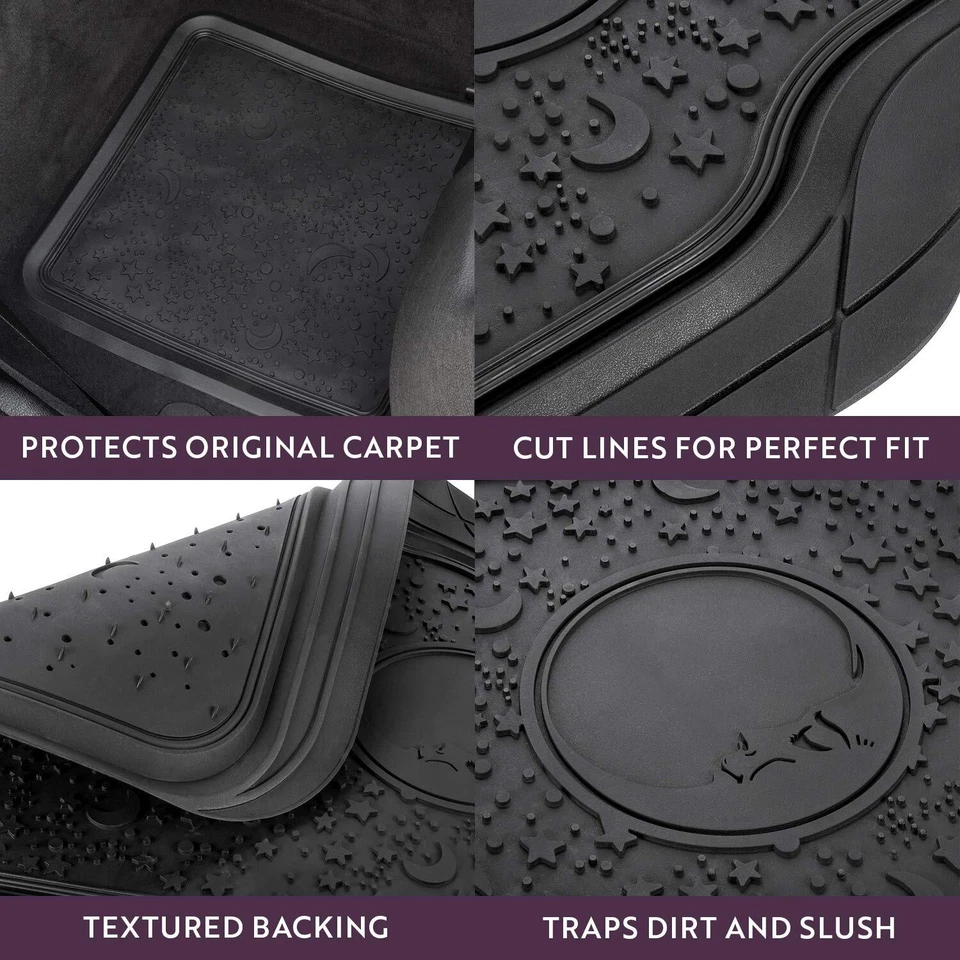 Автомобильный напольный коврик LUNNA FM-461O Starry Night 4 штуки, автомобиль - Изображение 4 из 4