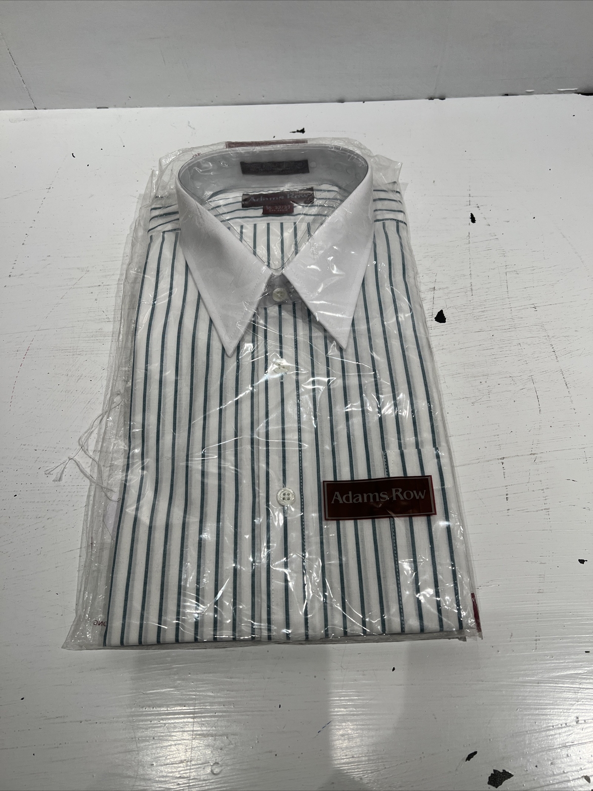 FILA Adam Row Camicia uomo ago singolo su misura a righe abbottonate 16 32 33 bianca