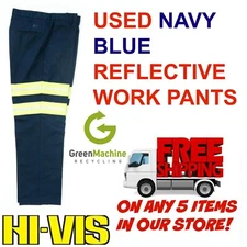 Used Hi-Visibility Reflective Hi-Vis Work Pants Cintas Redkap Unifirst G&K