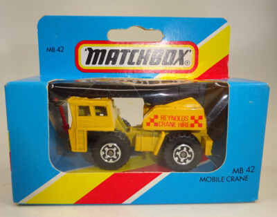 Matchbox Superfast Nr. 42E Mobile Crane gelb ''Reynolds'' noch Made in England