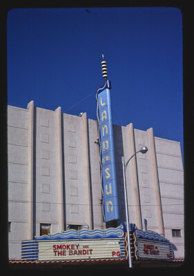 Land of the Sun Theater Main Street Artesia New Mexico 1980s Old Photo