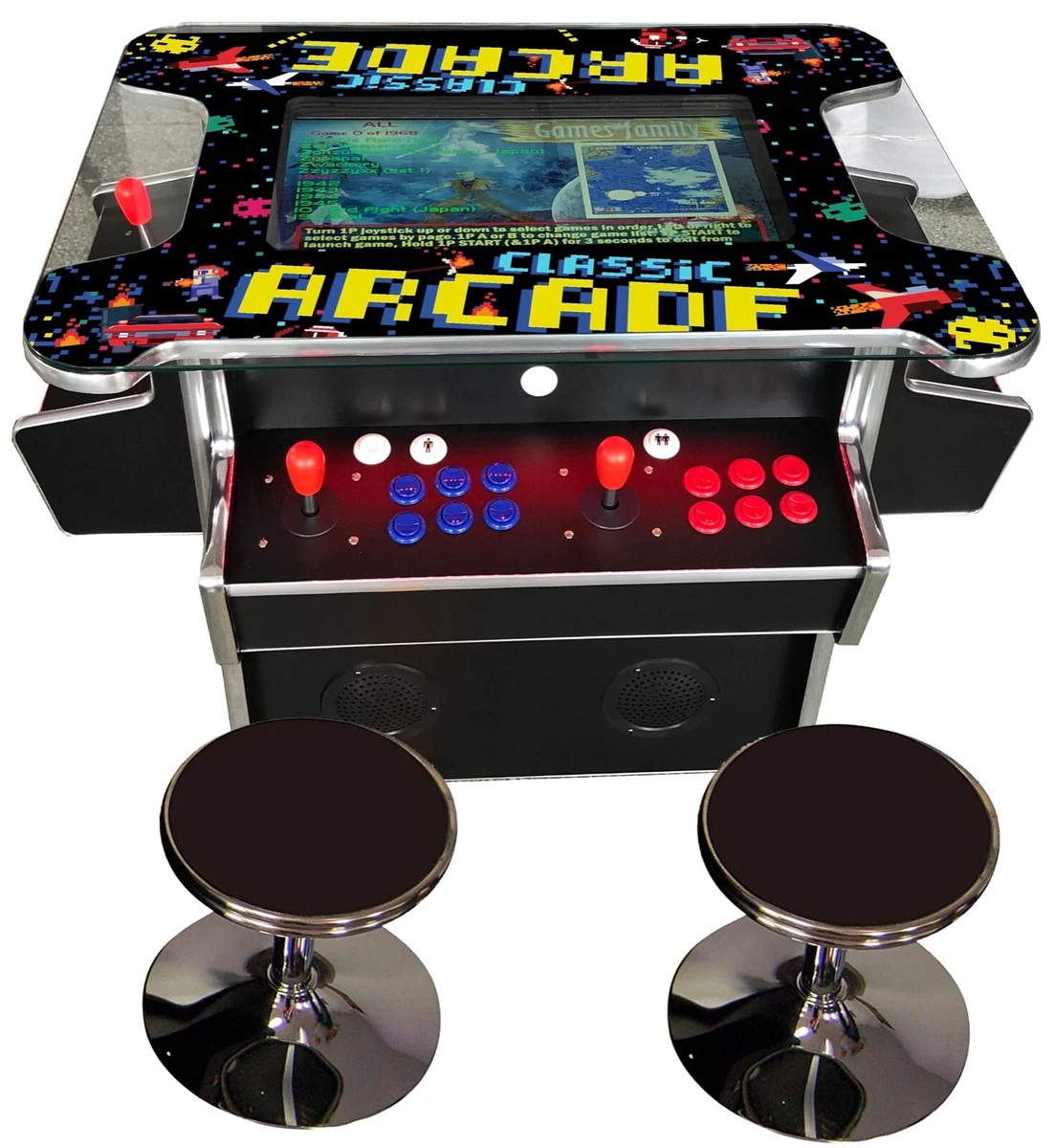 Arcade Classic 4-Player Multicade - COCKTAIL HOUR ENTERTAINMENT