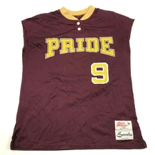 VINTAGE Ripon Mountain Pointe Pride Baseball Jersey Size Large Henley Shirt 80's