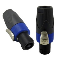 2Pcs Pole Conductor Speakon Cable Male Connector End For PA DJ Speaker Cables