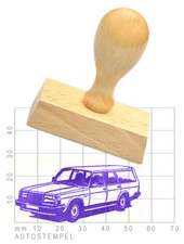 Volvo P245 Kombi Oldtimer als Stempel - Autostempel - rubberstamp 