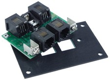 NCE 0207 UTP Cab Bus Fascia Panel RJ12 with RJ12 Plugs