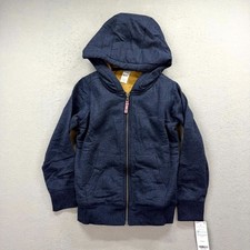 Carter's Fuzzy-Lined Hoodie Toddler Boys 6/6A Blue Long Sleeve Full Zip Jacket