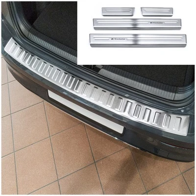 Ladekantenschutz und Einstiegsleisten passend für VW Golf 8 Limo ab Bj. 12/2019- - Bild 1 von 4