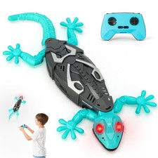 RC Wall Climbing Gecko Toy, Remote Control Wall Crawler Lizard Robot Toys, Fl...