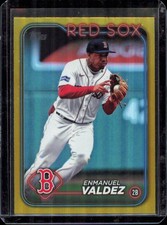 Enmanuel Valdez 2024 Topps Gold Foil #300 Boston Red Sox